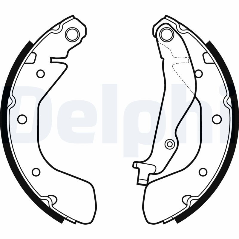 Комплект гальмівних колодок, Delphi LS2134