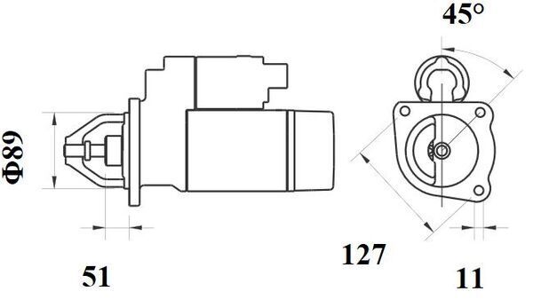 startér VOLVO FL 24V/4kW - 11 zubů MS774