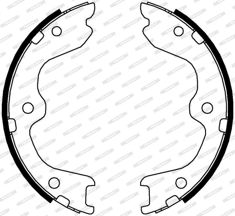 FERODO FSB4005 Brake Shoe Set, parking brake
