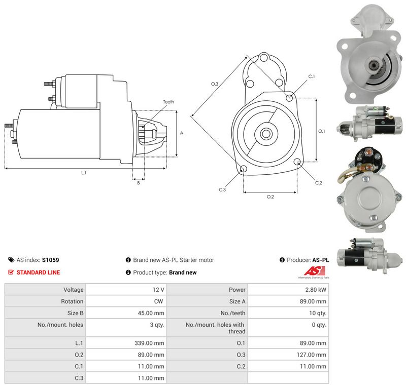 AS-PL S1059 Starter