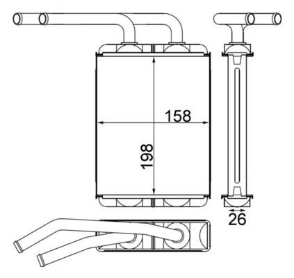 Product Image - Kachelradiateur, interieurverwarming - AH157000S - MAHLE