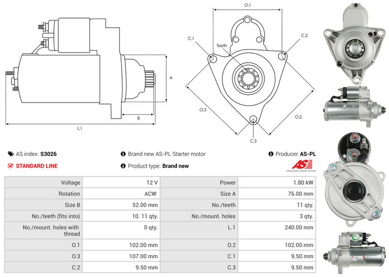 AS-PL S3026 Starter