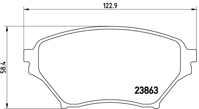 BREMBO P49029 Brake Pad Set, disc brake