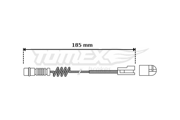 TOMEX Brakes figyelmezető kontaktus, fékbetétkopás TX 30-54