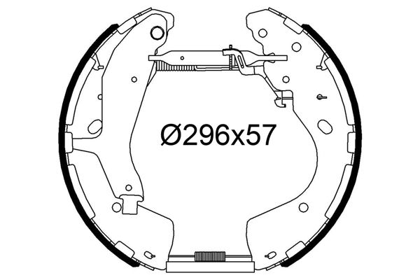 Механізм ручного гальма комплект 440004KJ0B, 440104KJ0B Nissan Navara 2015-2024