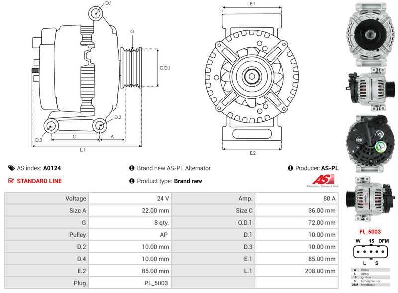 Generaator, AS-PL A0124