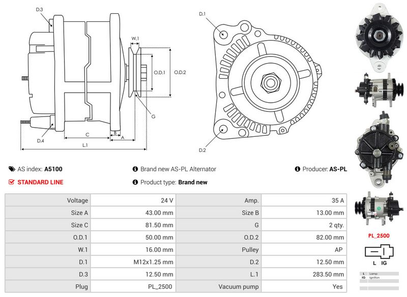 AS-PL A5100 Alternator