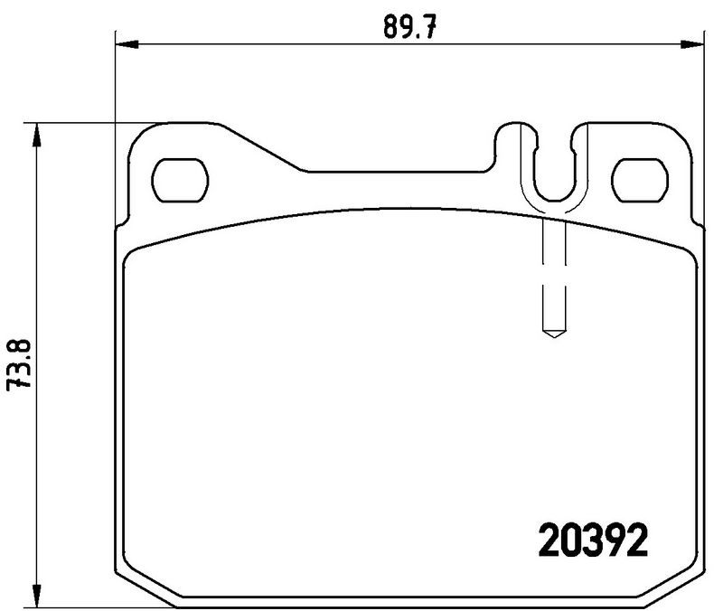 BREMBO P85007 Brake Pad Set, disc brake