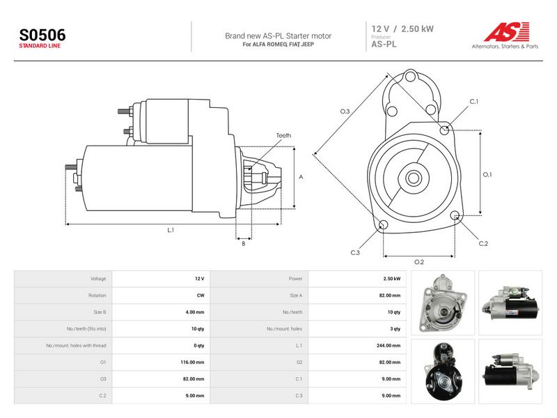 Starter, AS-PL S0506