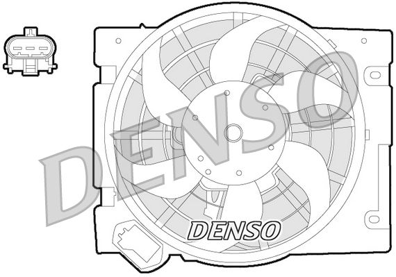 DENSO ventilátor, motorhűtés DER20013