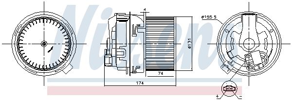 NISSENS Utastér-ventilátor 87591