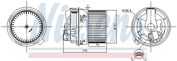 Компресор салону, Nissens 87591