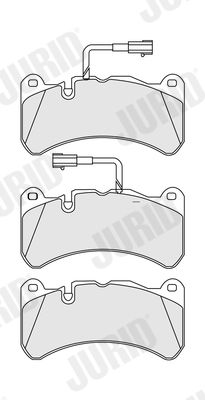 JURID 573663J Brake Pad Set, disc brake