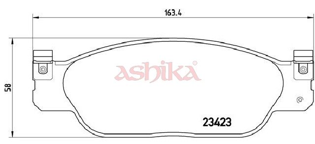 ASHIKA 50-00-0337 Brake Pad Set, disc brake