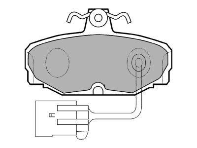DELPHI LP868 Brake Pad Set, disc brake