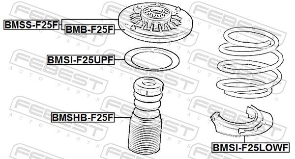 FEBEST BMSI-F25UPF Spring Seat