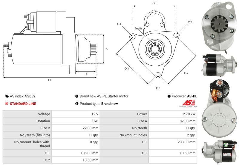 AS-PL S9052 Starter