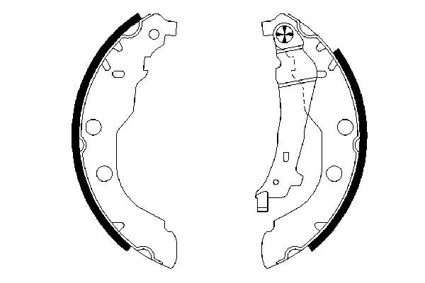 Комплект гальмівних колодок, 42мм, PEUGEOT 406 -04, Bosch 0986487549