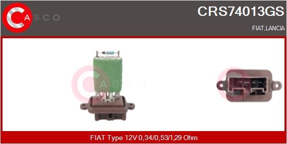 Резистор, компресор салону, Casco CRS74013GS