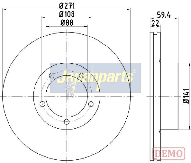 спирачен диск JAPANPARTS