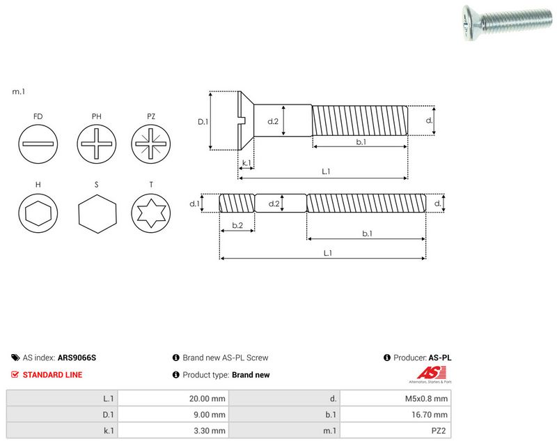 AS-PL ARS9066S Repair Set, alternator