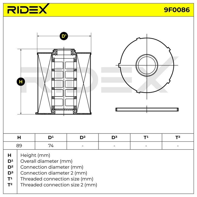 горивен филтър RIDEX