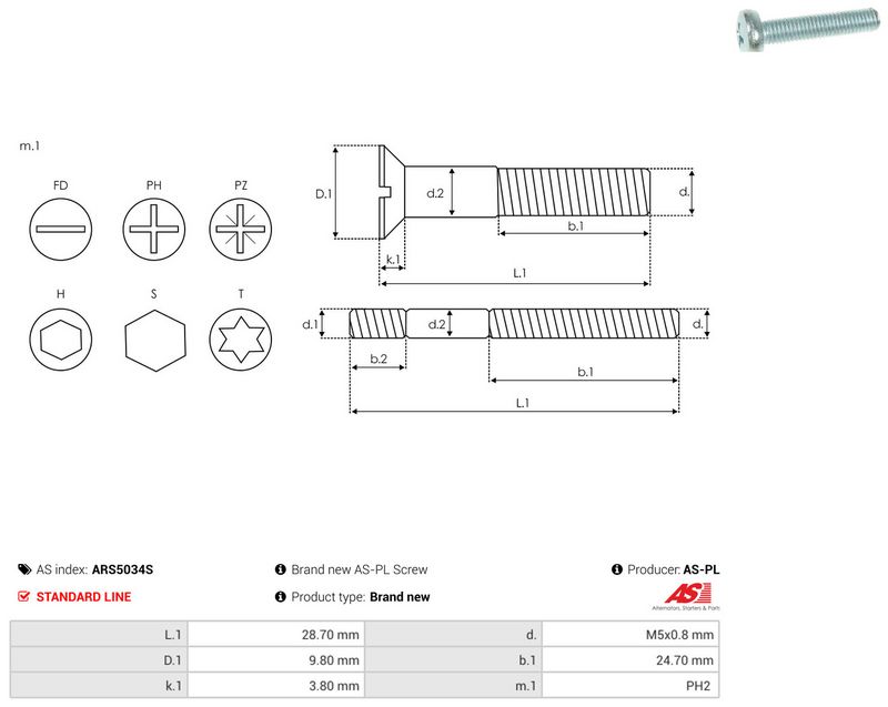 AS-PL ARS5034S Repair Set, alternator
