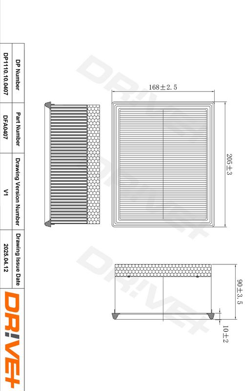Filtru aer DP1110.10.0407 Dr!ve+