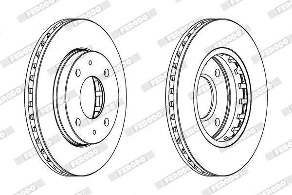 FERODO DDF1270 Brake Disc