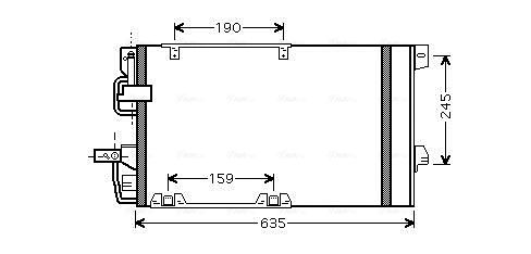 AVA QUALITY COOLING kondenzátor, klíma OLA5326D