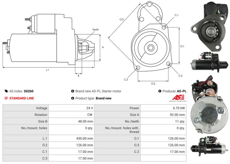 AS-PL S0260 Starter