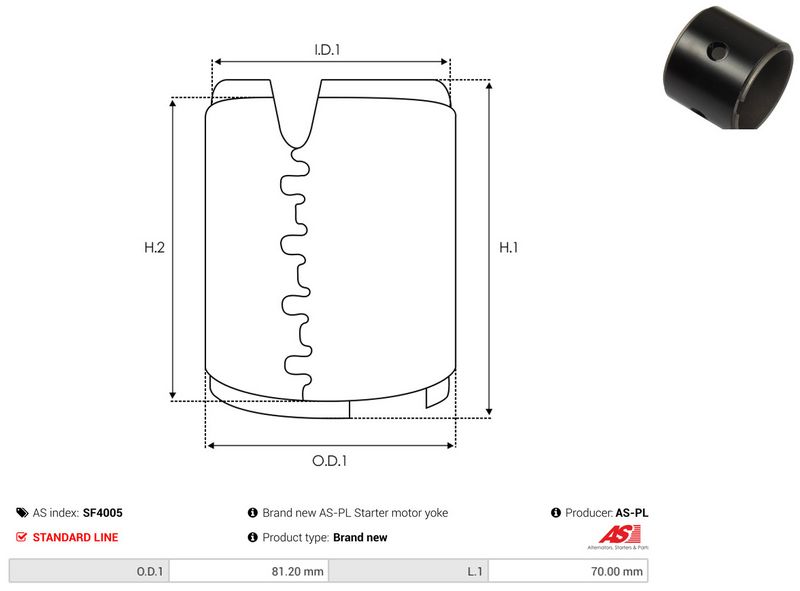 AS-PL SF4005 Field Winding, starter