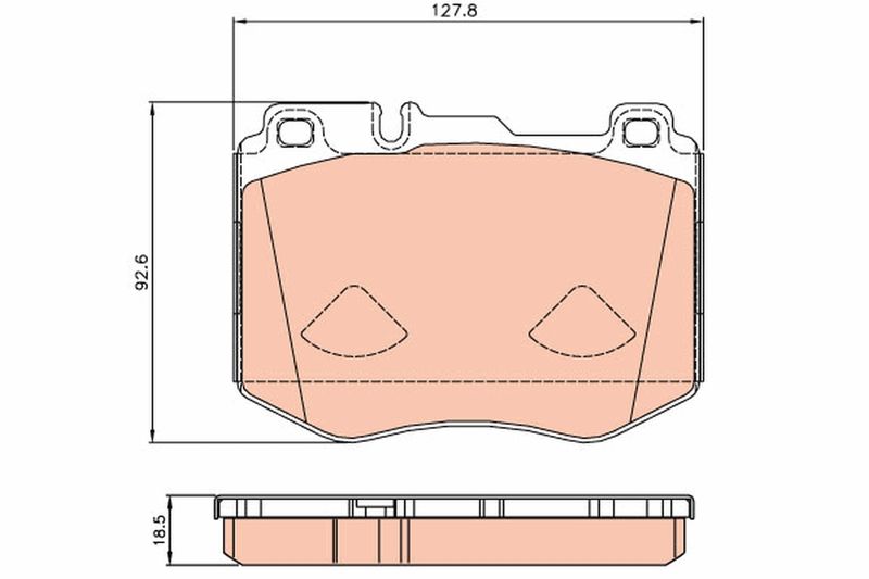 TRW Mercedess тормозные колодки передний C-Class W205,E-Class W213 14-