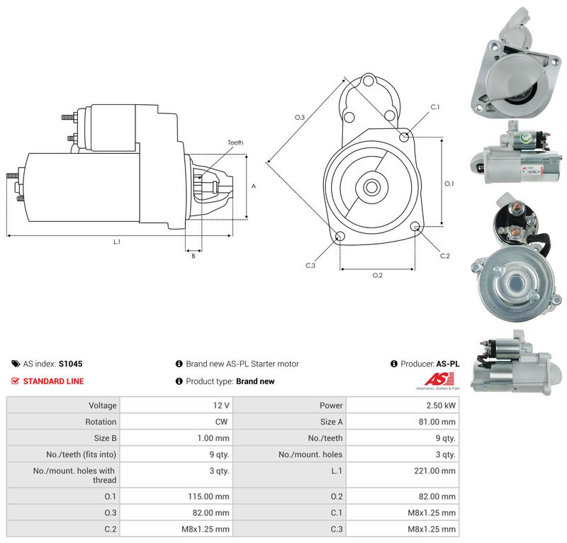 Starter, AS-PL S1045