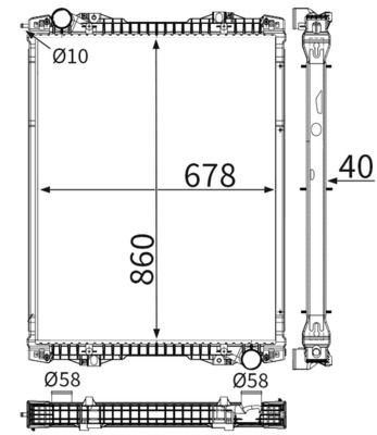 MAHLE CR 1175 000S Radiator, engine cooling