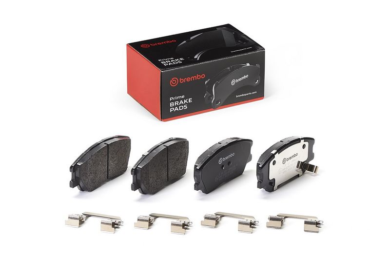 Piduriklotsi komplekt, ketaspidur, BREMBO P 30 121