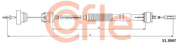 Тросовий привод, привод зчеплення, Cofle 11.3047