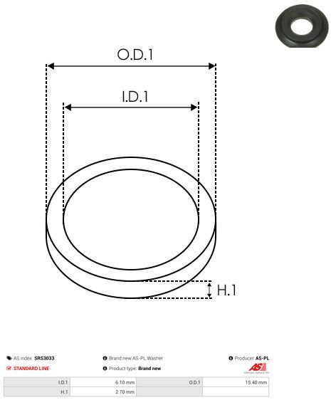 AS-PL SRS3033 Repair Set, alternator