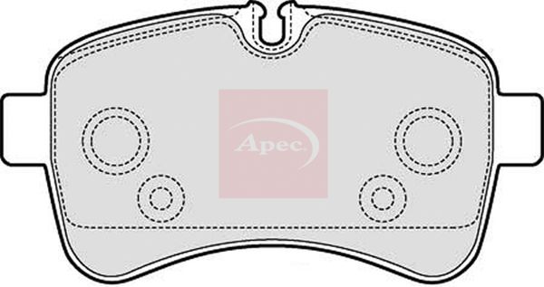 APEC Brake Pad Set, disc brake PAD1608
