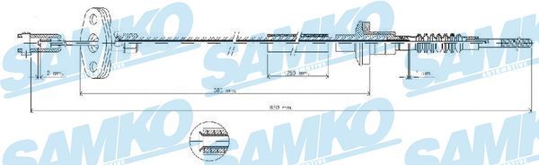 Тросовий привод, привод зчеплення, Samko C0035C