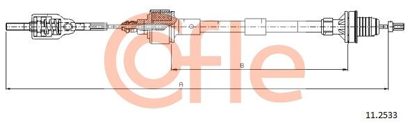 Тросовий привод, привод зчеплення, Cofle 11.2533