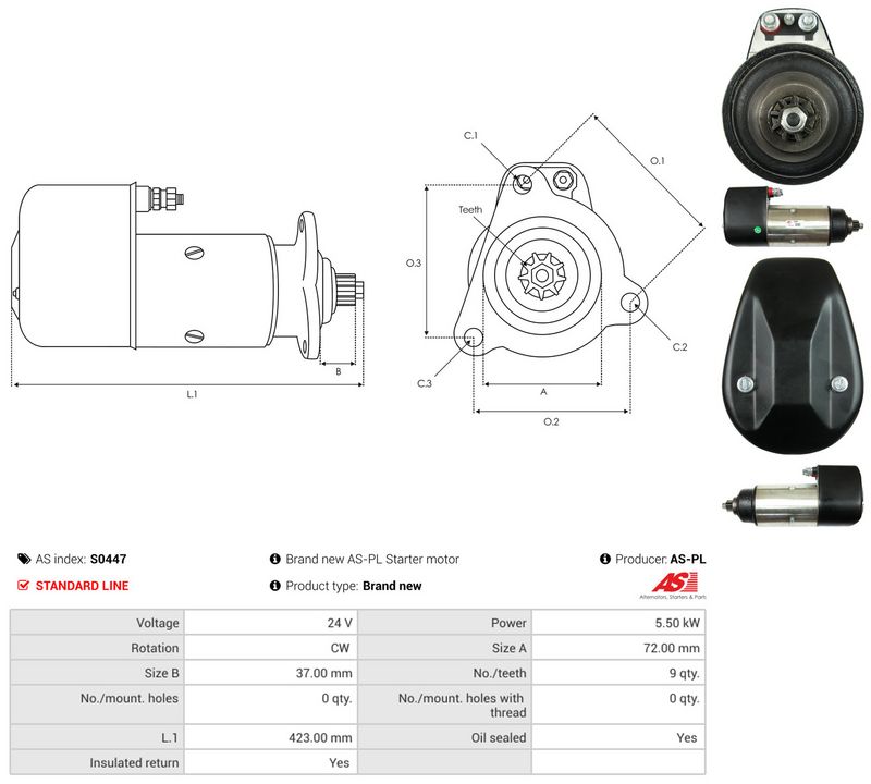 AS-PL S0447 Starter