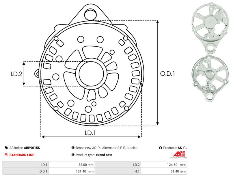 AS-PL ABR9015S Protective Cap, alternator