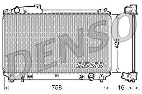 Denso Engine Cooling Radiator DRM51003