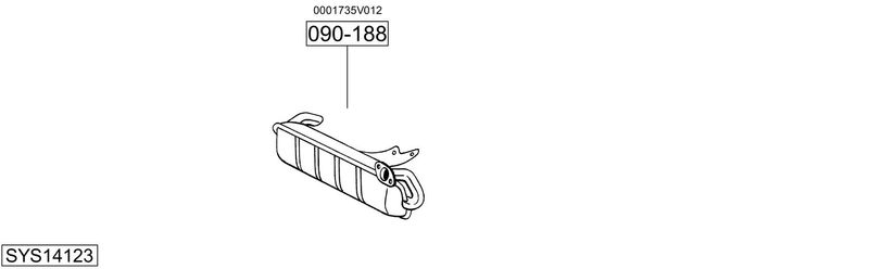 BOSAL kipufogórendszer SYS14123