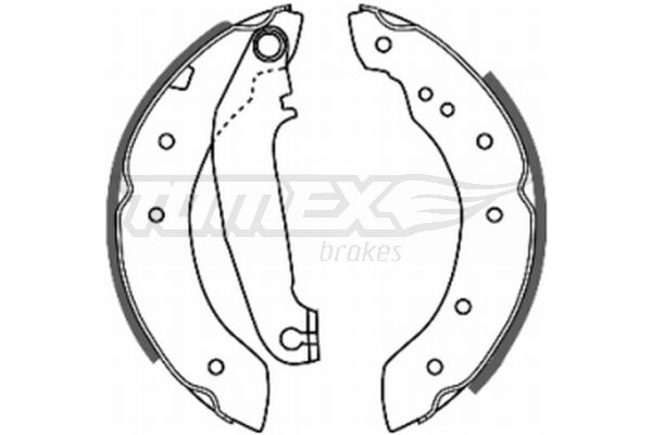 TOMEX Brakes fékpofakészlet TX 20-65