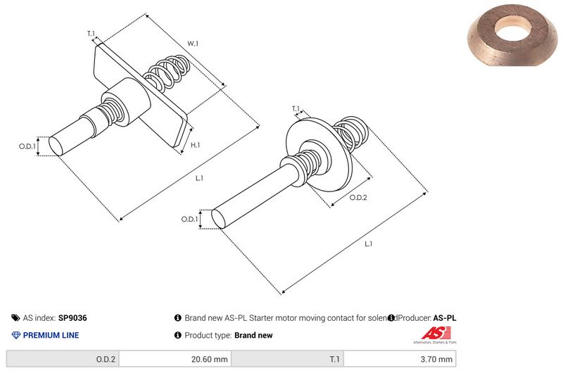 AS-PL SP9036 Repair Kit, starter