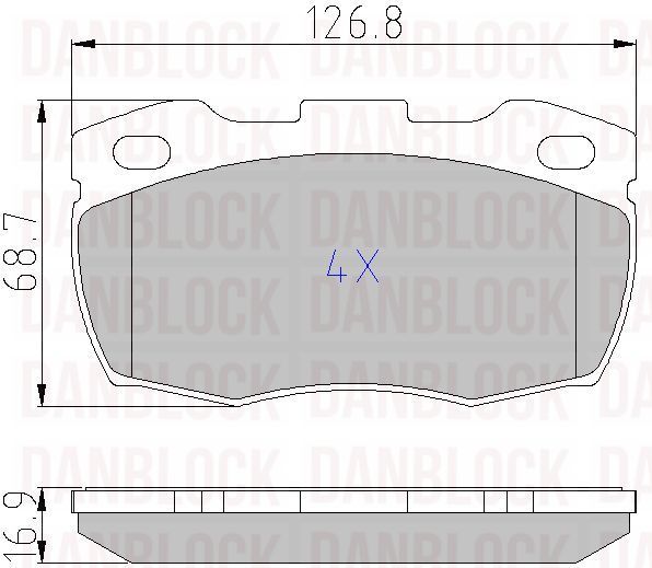 DANBLOCK Remblokkenset, schijfrem