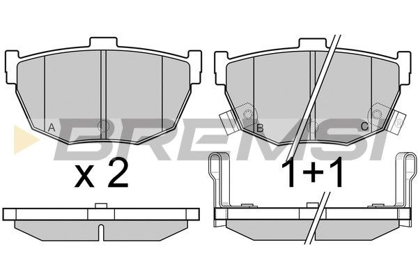 Тормозные колодки зад. Hyundai Accent 94-05 (sumitomo)