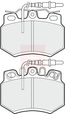 APEC Brake Pad Set, disc brake PAD828